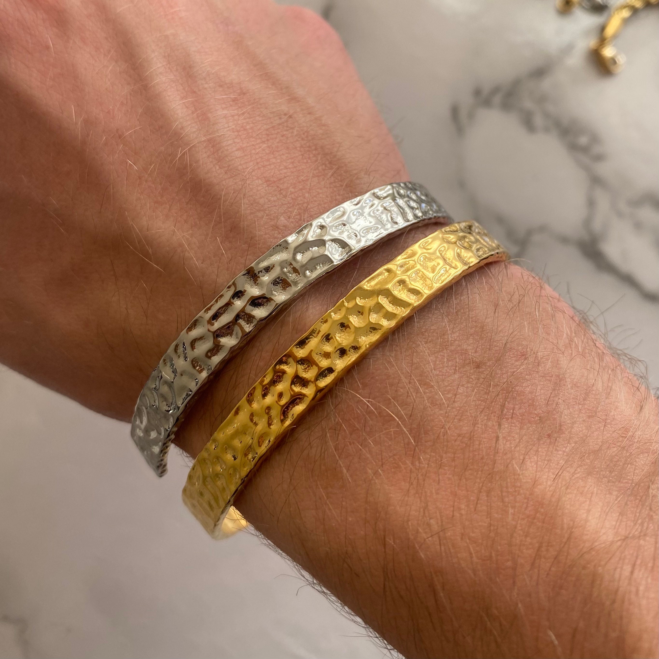 Gamtic Bracciale Donna Catena Cubana Placcato Oro 18K – Acciaio Inossidabile 316L, Larghezza 10mm, Regolabile Con Strumento, Regalo Per San Valentino E Natale