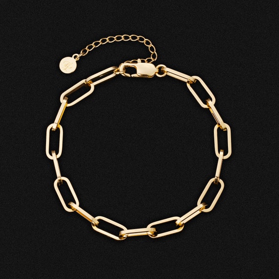 Thin 2mm Gold Bracelet Men Mens Bracelet Chain 18K Gold Cuban Link Bracelet  Chain Minimalist Tiny Gold Chain by Twistedpendant 