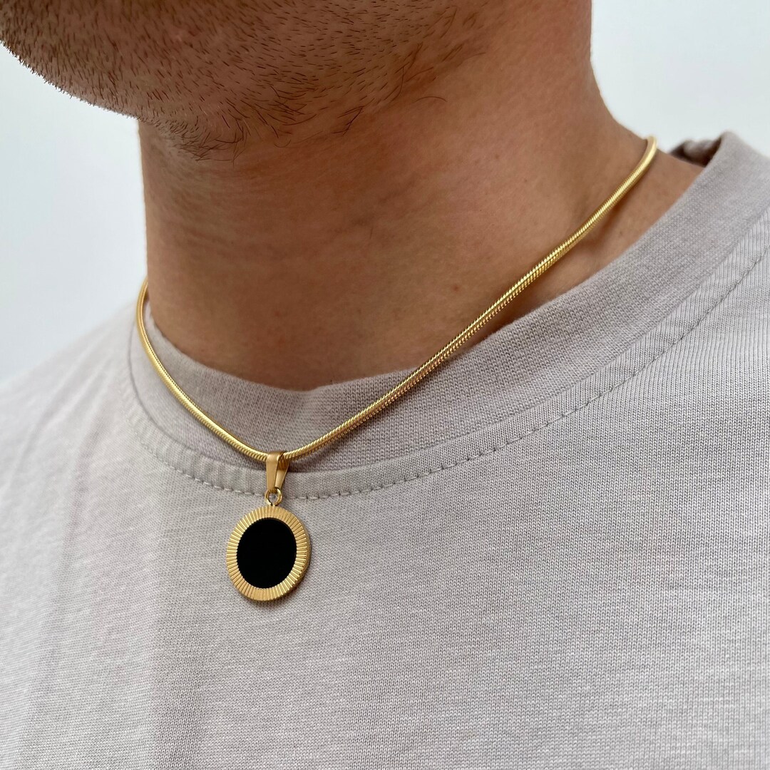 ネックレス・ペンダント MONIES SS22 PENDANT KAMAGONG GOLDFOIL (8112KG BLACK GOLD) LONG ODYSSEY DIAMOND & BLACK ONYX NECKLACE, 14kt Gold – JEN