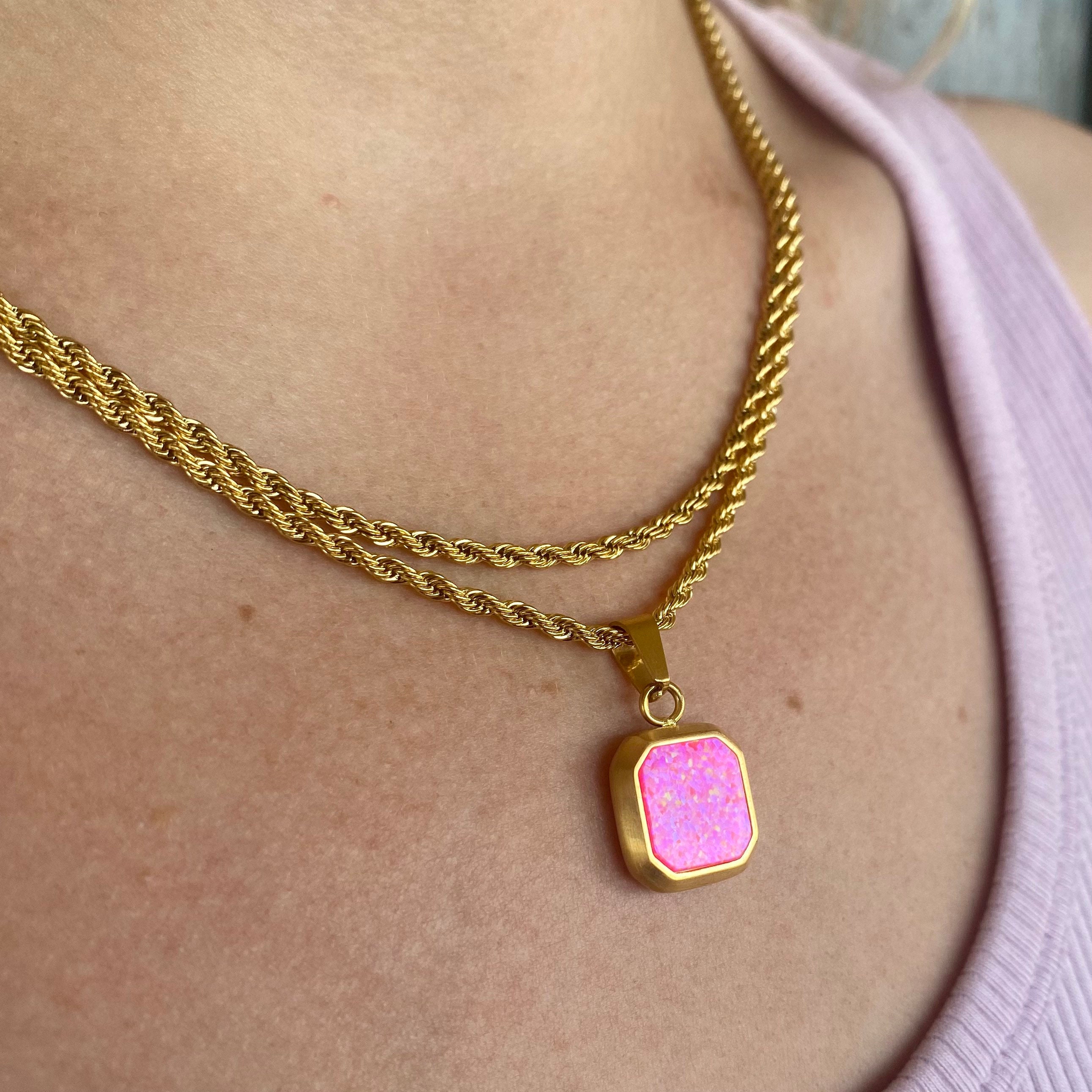 18k Gold Necklace Gold Simple Dainty 