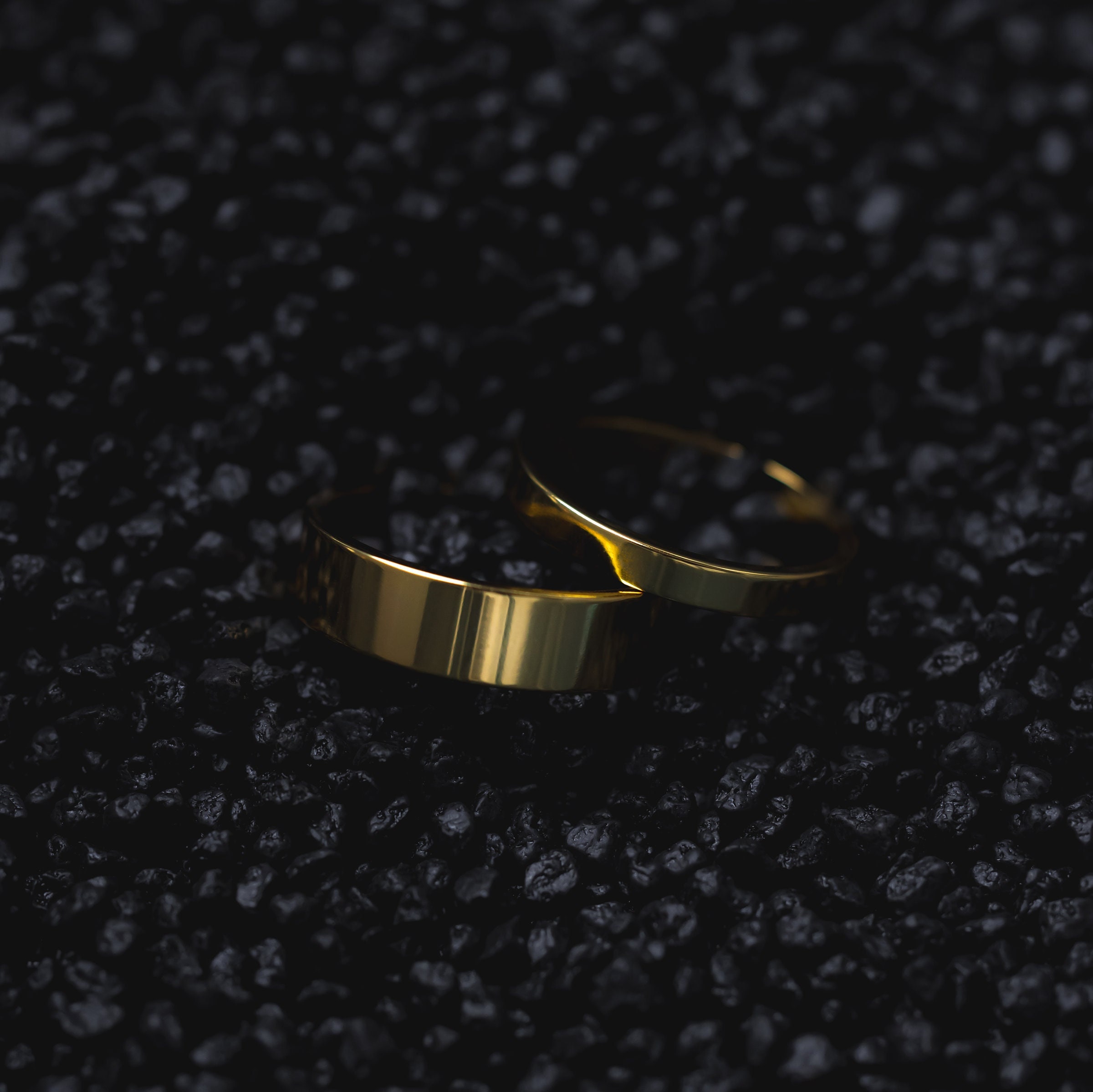 Mens Ring - 18K Gold Band Ring, Mens Jewelry - Mens Pinky