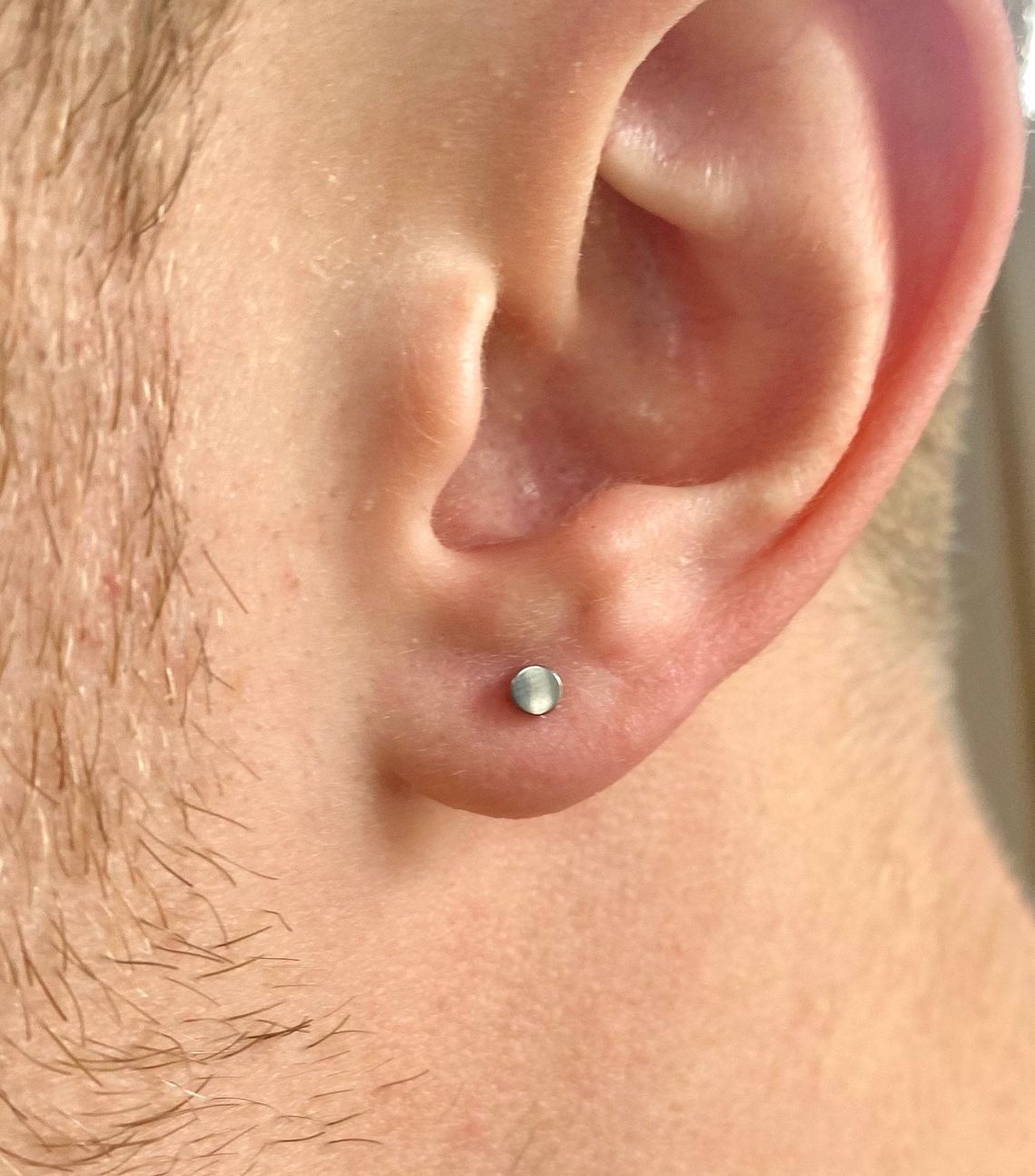 mens earrings silver studs