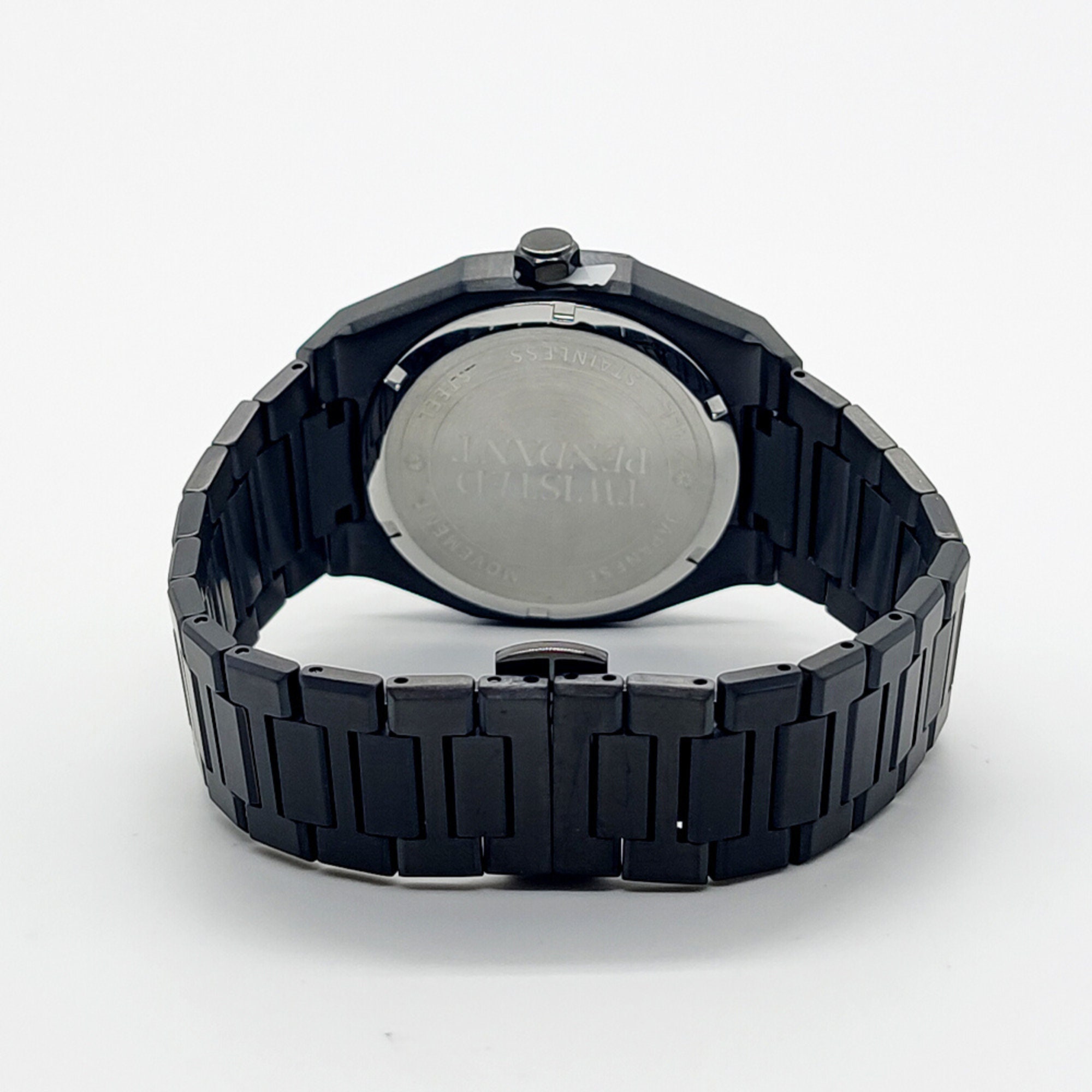 Black & Gold Watch for Men - Stainless Steel Wristwatch