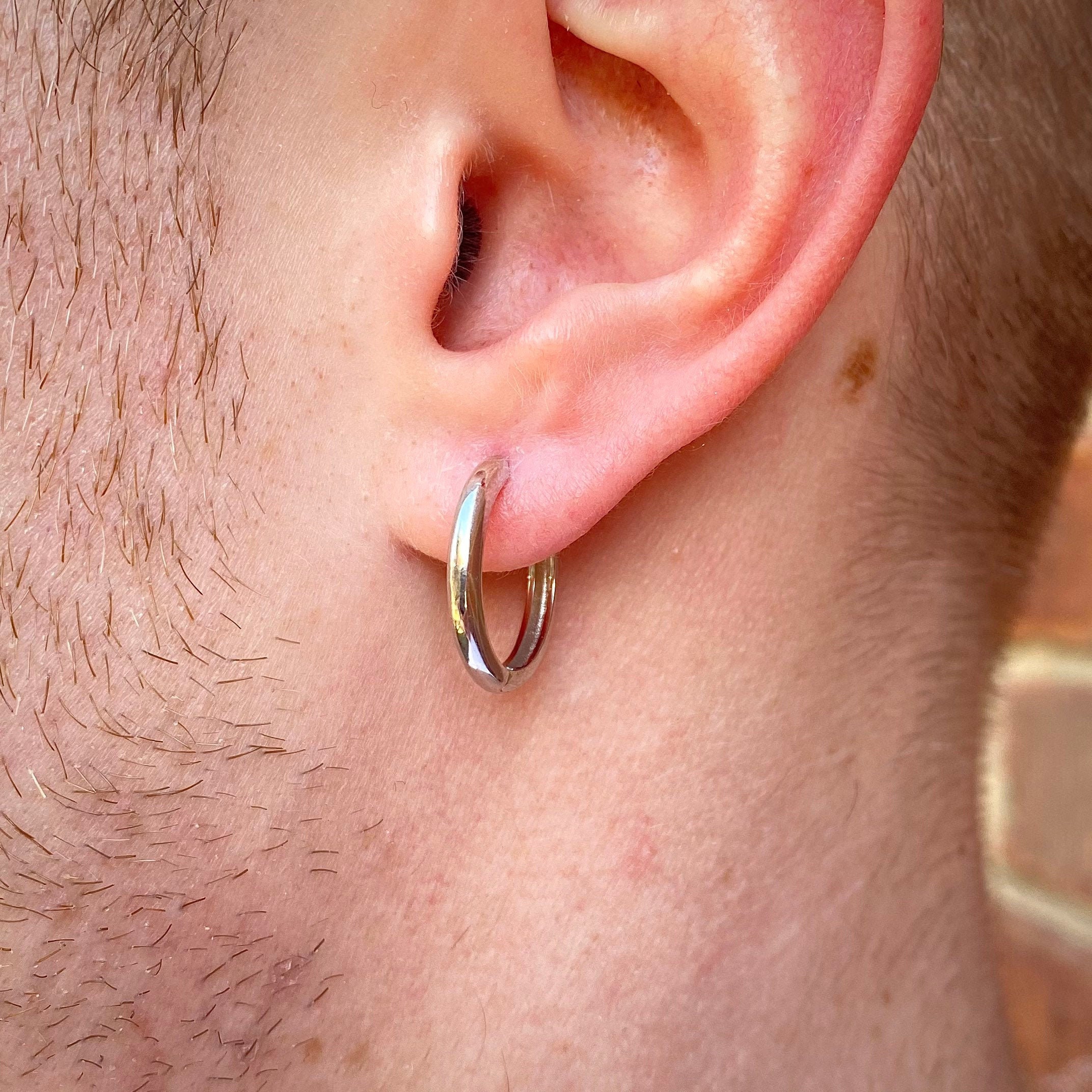 Men hotsell loop earing