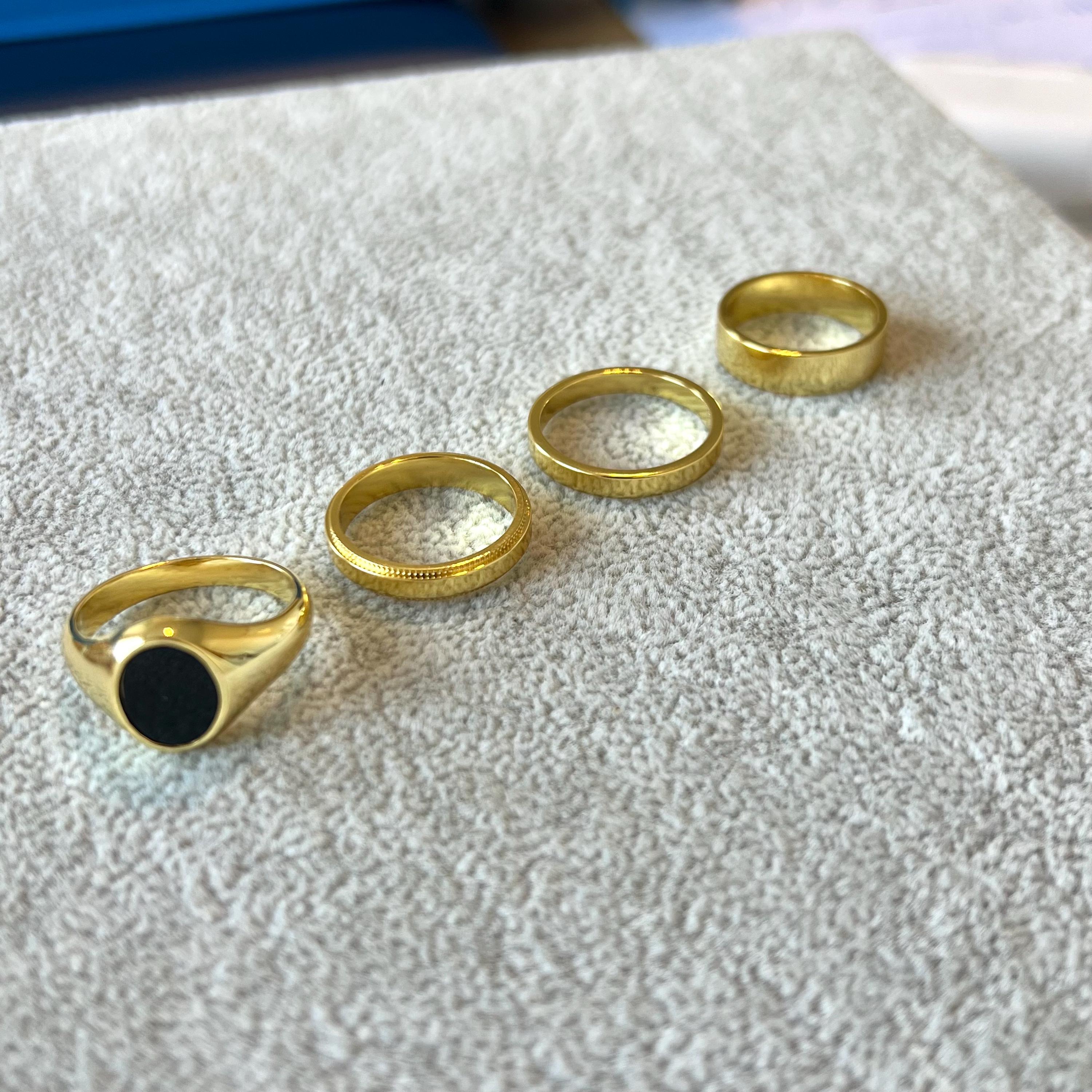 Anelli Uomo Argento Stroili Anello Da Uomo Con Sigillo In Argento Sterling 925 Massiccio Anelli In Argento Uomo - Foto 9