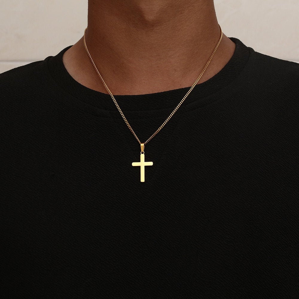 Buy Fashion Frill Stainless Steel Silver Chain Christian Cross Pendant For  Men Boys Pendant Locket Online at Best Prices in India - JioMart.