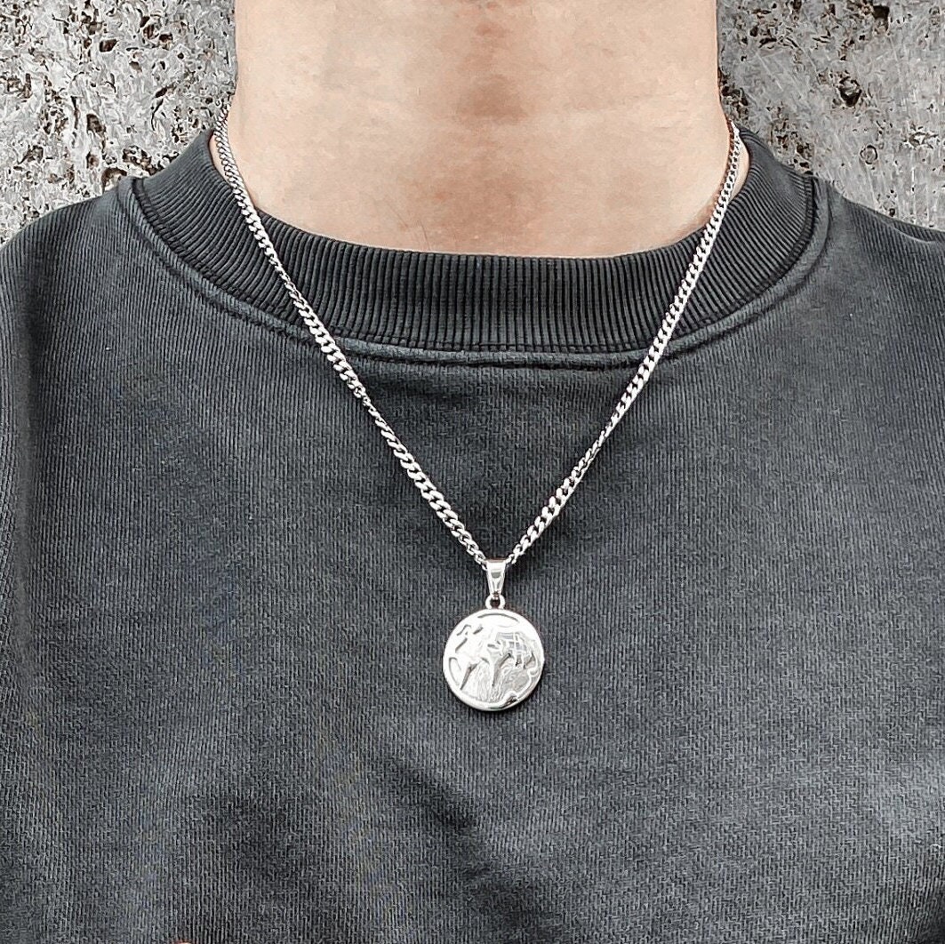Mens Necklace World Necklace for Man 