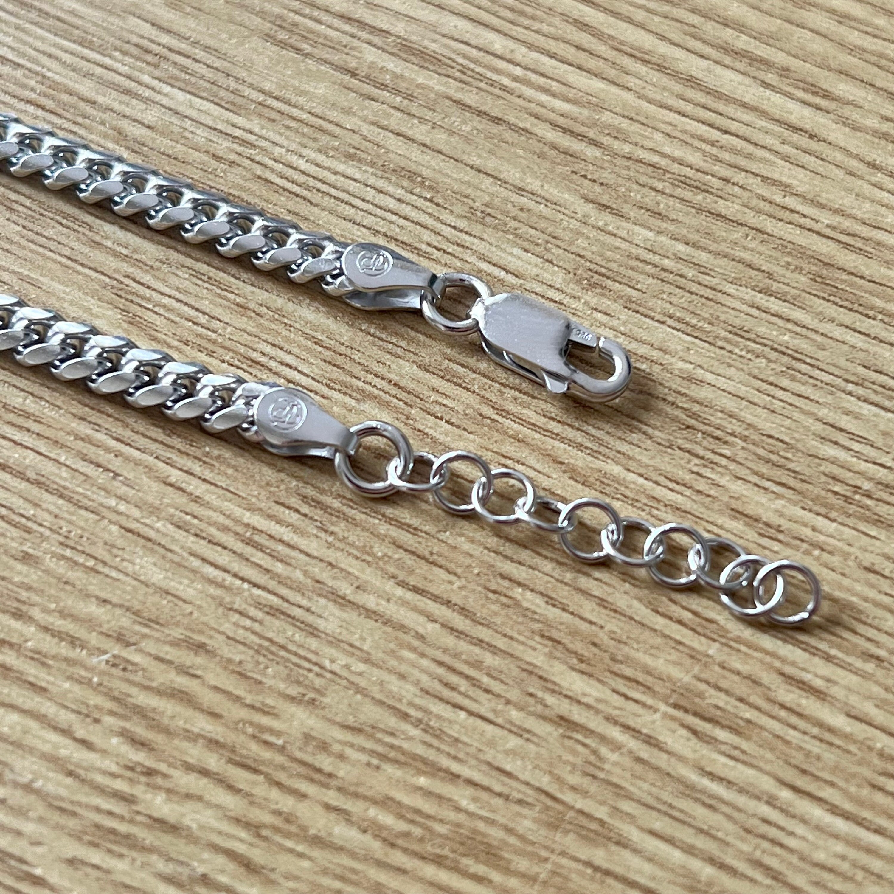 Mens Bracelet - Rhodium Plated 925 Sterling Bracelet for Men