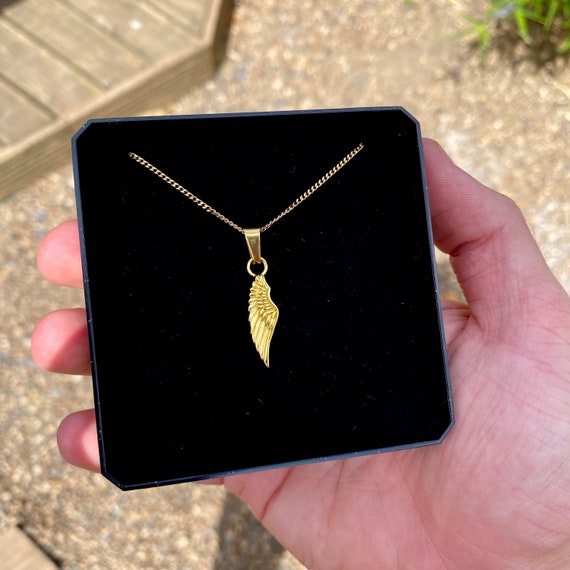 Small gold necklace mens outlet
