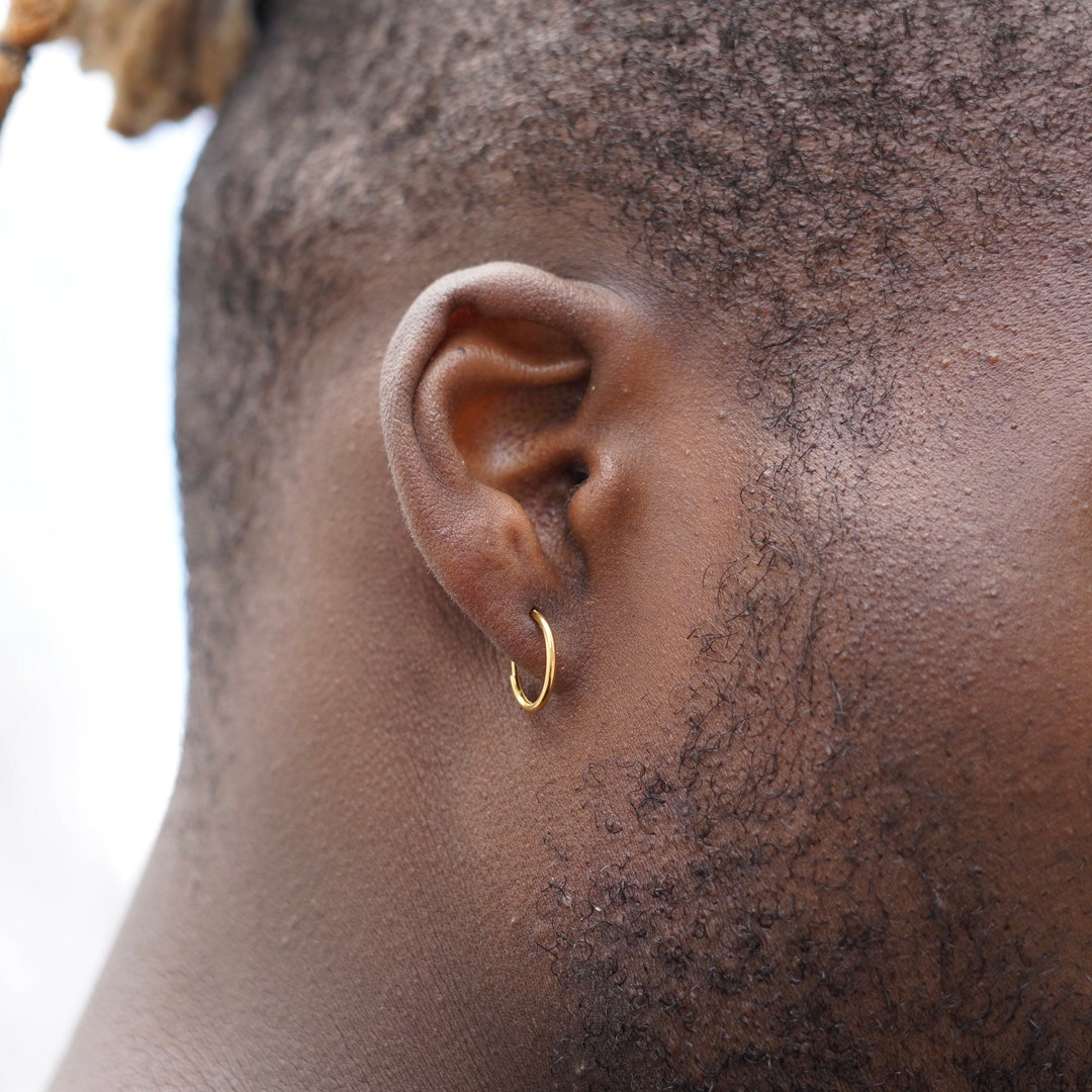Pendientes Niña Aro Trenzado En Oro Amarillo De 18 Quilates 20 X 1