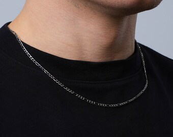 Cadenas De Plata Para Hombre Kuzzoi Collar Para Hombre Con Colgante De Relámpago (20 Mm) En Plata De Ley 925 Oxidada, Cadena Con Símbolo De Relámpago Geométrico Para Hombre, Cadena De Plata