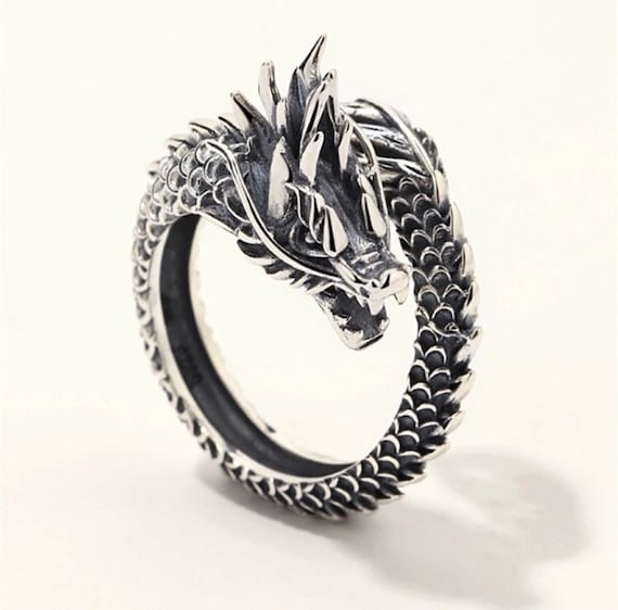 Dragon Ring / Adjustable Silver Dragon Ring Renaissance Faire Costume  Outfit Accessories for Women Dragon Lover Gift Fantasy Dragon Jewelry - Etsy