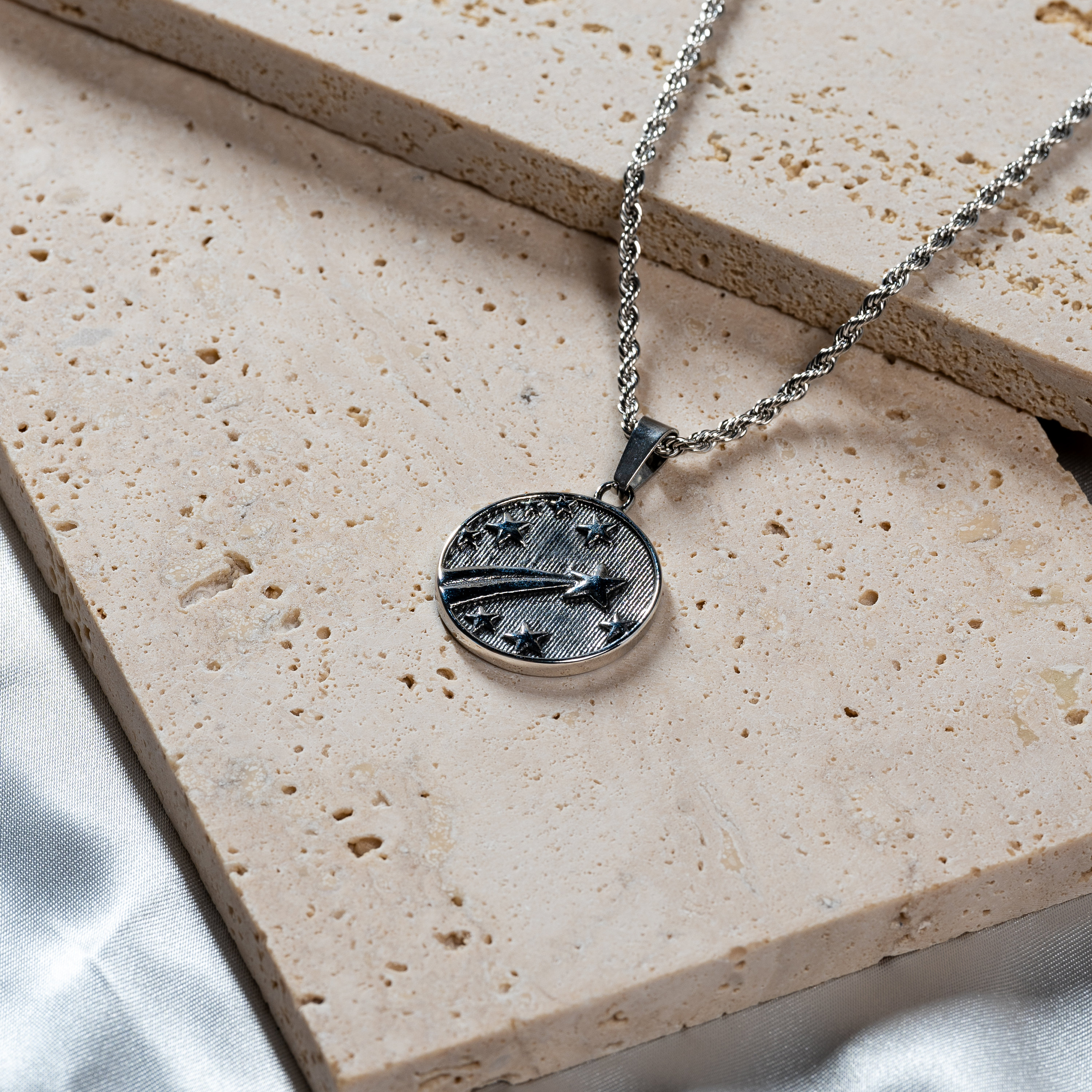 ☆Hei☆ sv925 shooting star necklace HE25SPNSW209XXFR Shooting Star Necklace (Silver) – Unshinebar