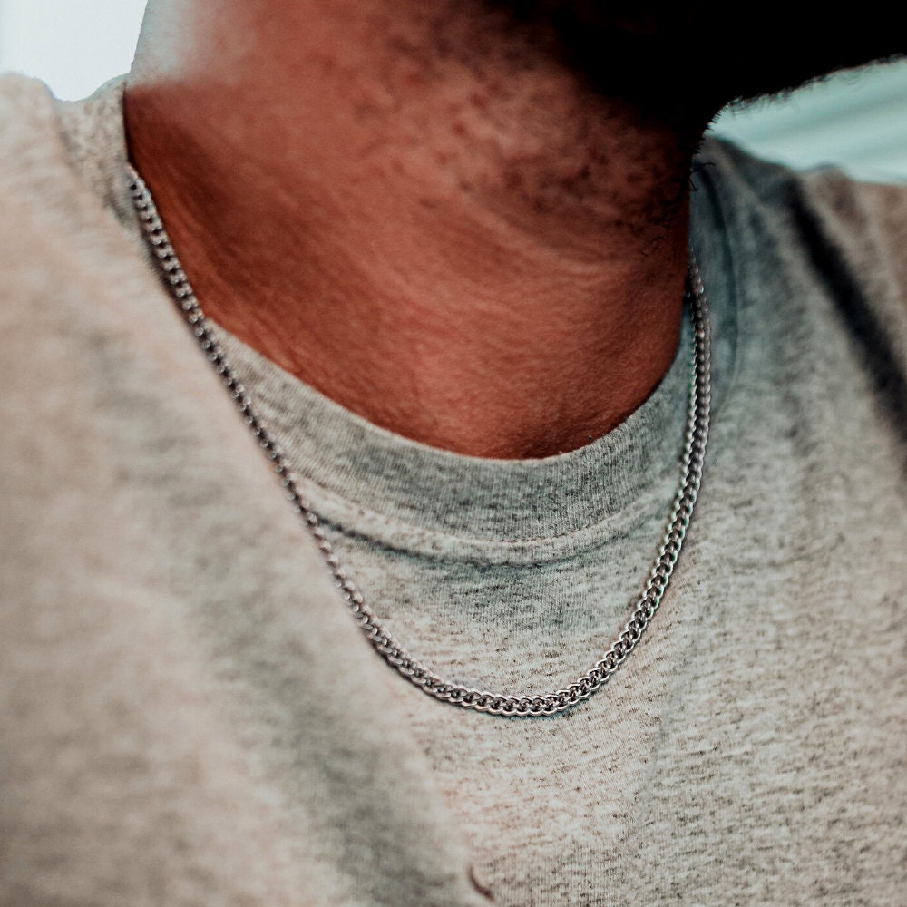 Thin Silver Snake Chain Necklace, Mens Silver Necklace Chain Round Silver  Chain for Men Minimalist Jewelry by Twistedpendant -  Norway