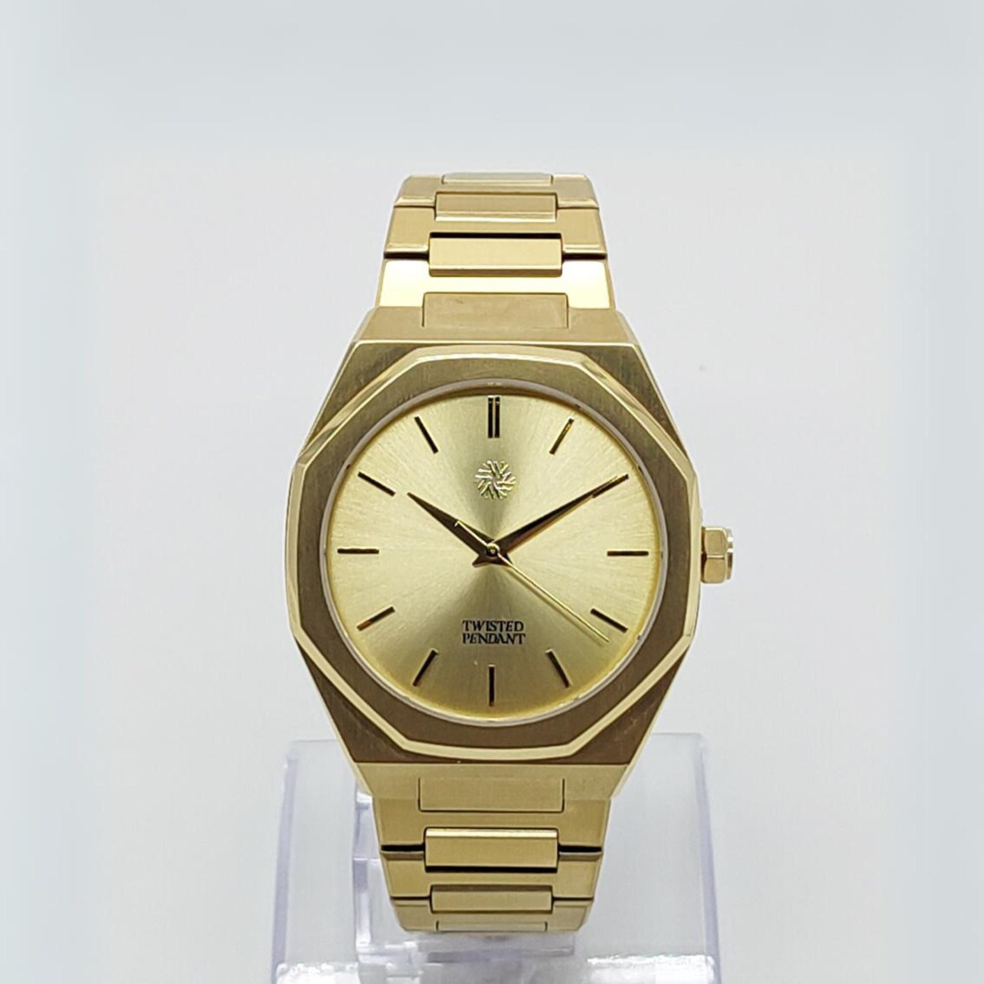 Gold Watch - Mens Watch - Gold Stainless Steel Wristwatch
