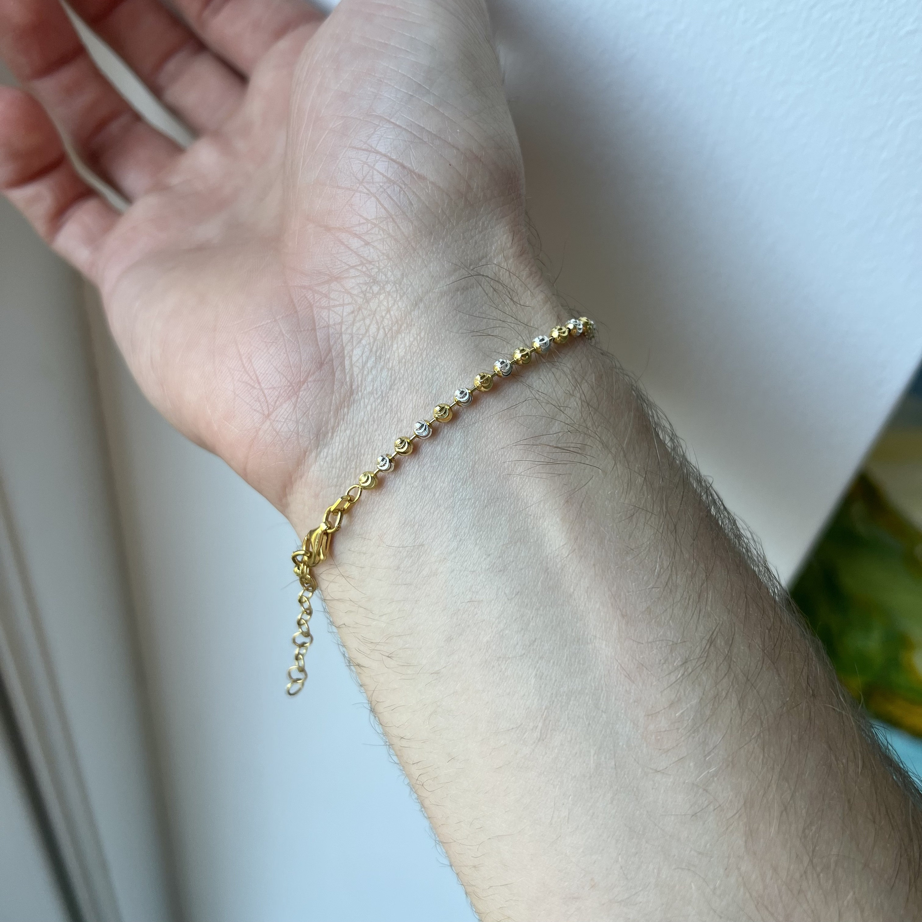 18-30"MEN 925 Argento Sterling 2MM Argento Luna Taglio Catena Perline - Foto 7