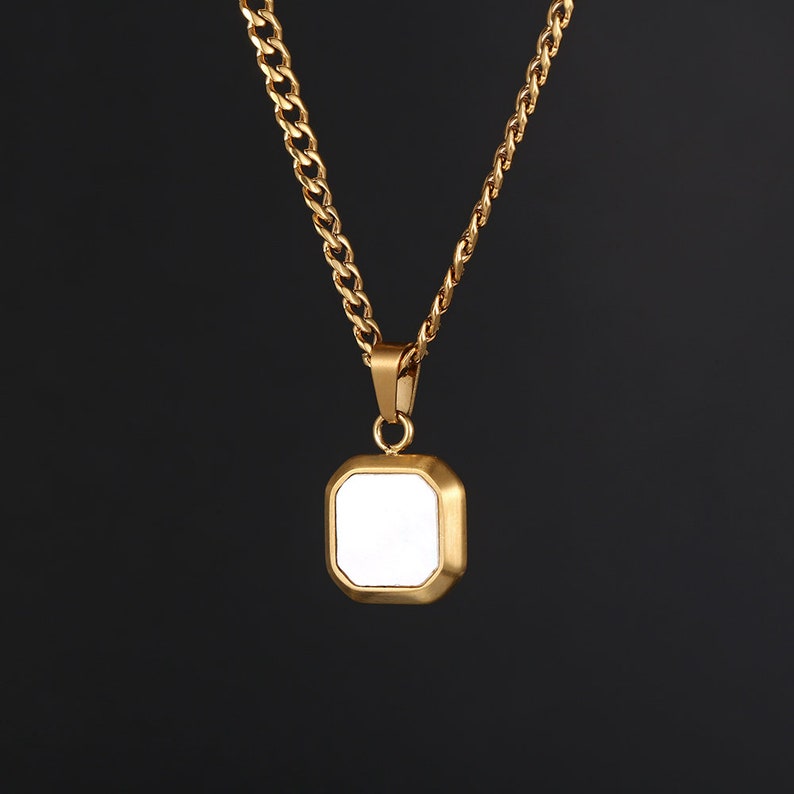 18k Gold Mens Necklace Pendants Compass Necklace for Men Etsy