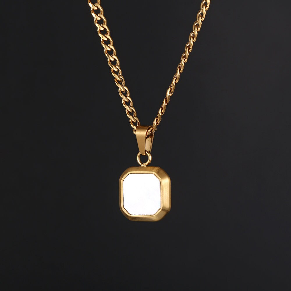 18k Gold Mens Necklace Pendants Compass Necklace for Men Etsy UK