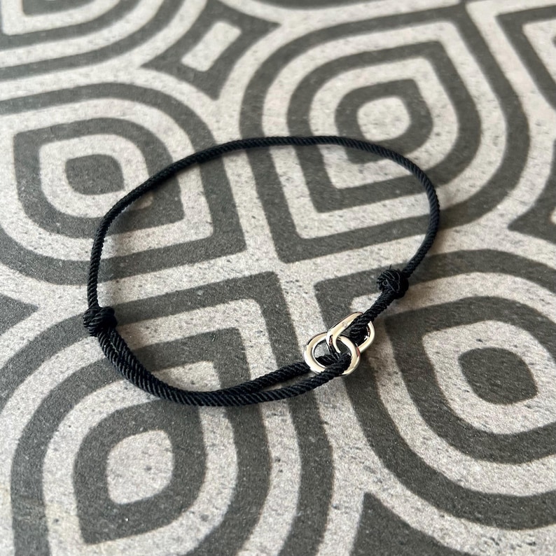 Mens Bracelet - Minimalist Gold Nylon Rope Bracelet For Men