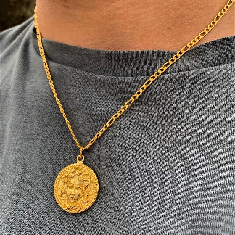 18k Gold Mens Necklace Pendants Compass Necklace for Men Etsy UK