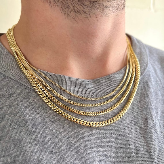 Gold plated mens chain online shopping discount