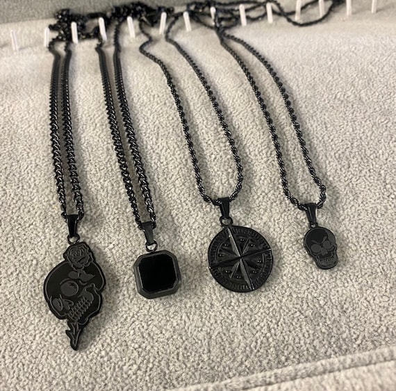 Black Cross Necklace - FlowX Jewelry