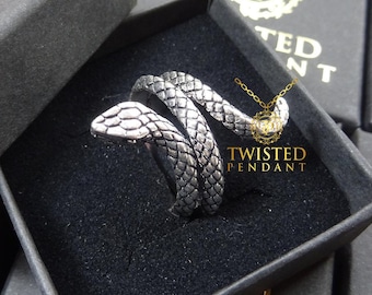 Mens Ring - Silver Snake Ring - Adjustable Ring Silver Man Ring - Snake Rings For Men, Snake Rings Unisex, Mens Gold Rings By Twistedpendant
