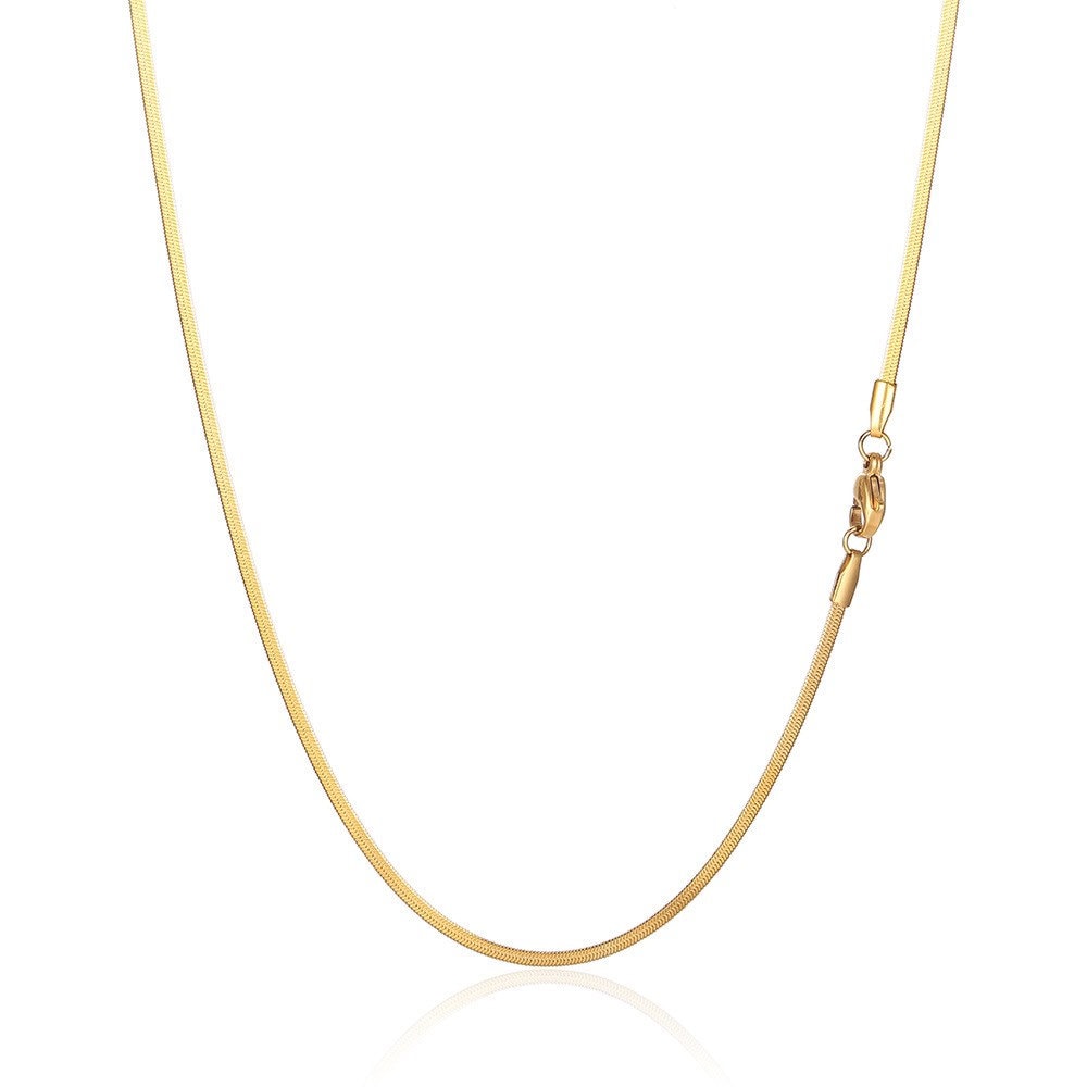 Aleasha Set Di 2 Collane A Serpente Placcato Oro 18k – Acciaio Inox, Regalo Donna