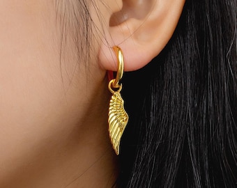Details about 14K Gold On Sterling Silver Angel Wings Design Dangle Drop Ladies Earrings Details about 14K Gold On Sterling Silver Angel Wings Design Dangle Drop Ladies Earrings