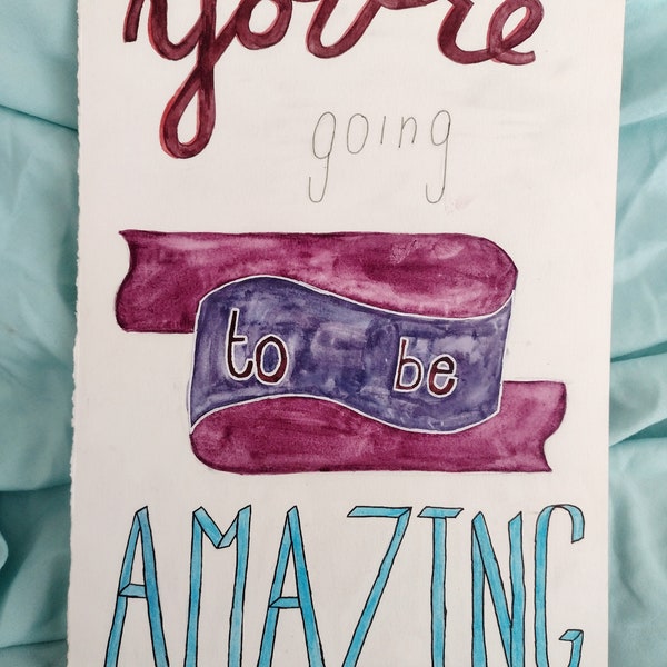 You're Going To Be Amazing: The Adventure Zone! Watercolour Art