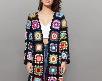 Granny jackets, Granny square jacket, Granny cardigan, Granny square cardigan, Granny jacket sweater, Granny square sweater, Granny sweater
