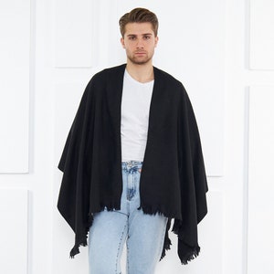 Men&#39;s clothing Winter poncho for men