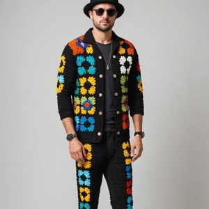 Rave Cardigan Men Etsy UK