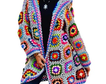crochet square jacket