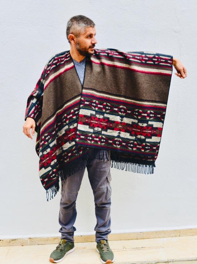 Poncho for husband Poncho for him Poncho for father Poncho | Etsy