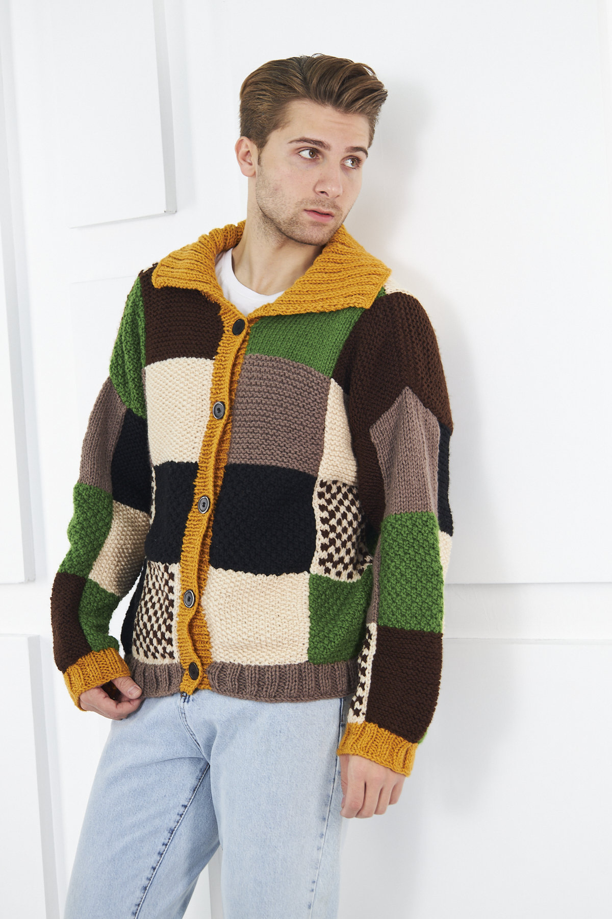 ジャケット・アウター vintage handmade multi color knit il_fullxfull.5589561817_9fqb.jpg