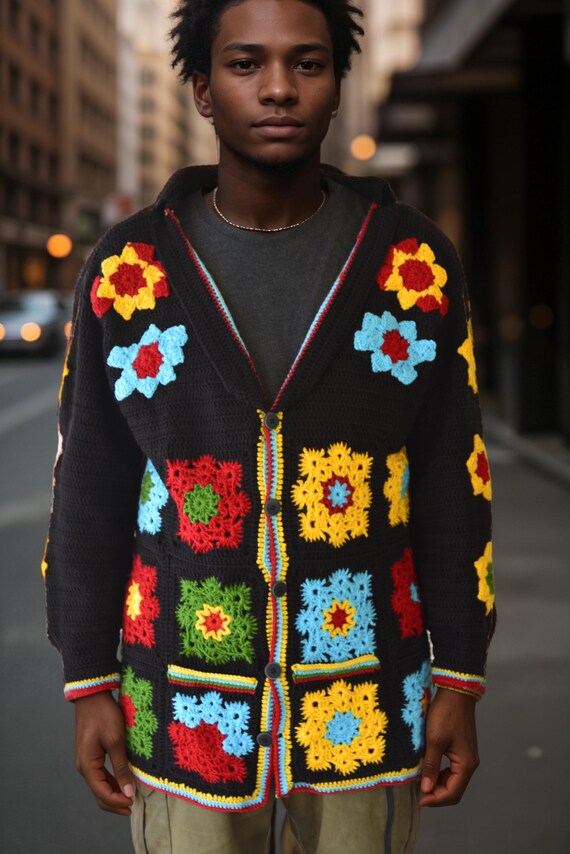 Buy Men s Winter Sweater Jacket Men Winter Cardigan Men Handmade Outfit Mens Crochet Outfit Hand Knit Wear Men Winter Men Wear Knit Jacket Online in India Etsy