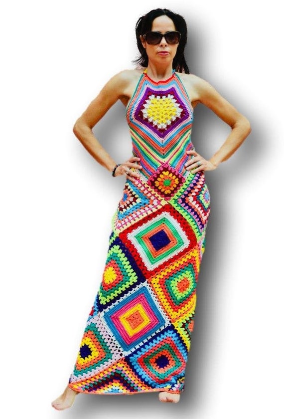 Sexy Knit Dress Boho Long Dress Boho 