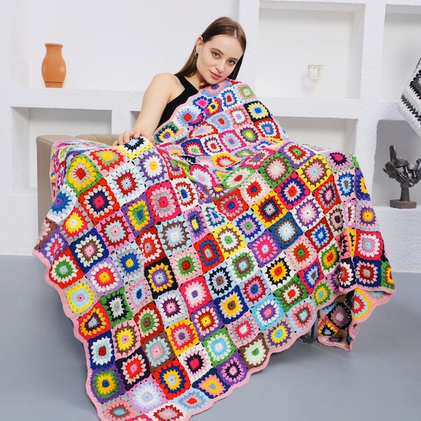 King Sizes Knit Blanket Etsy