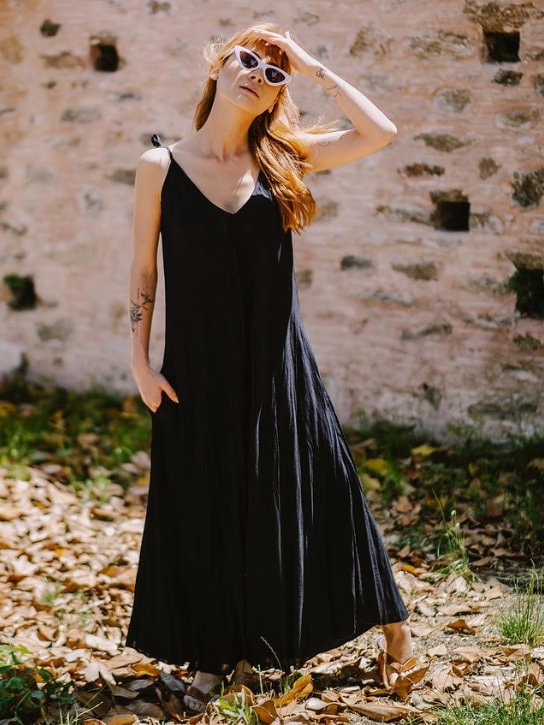 Bohemian Black Dress - Etsy
