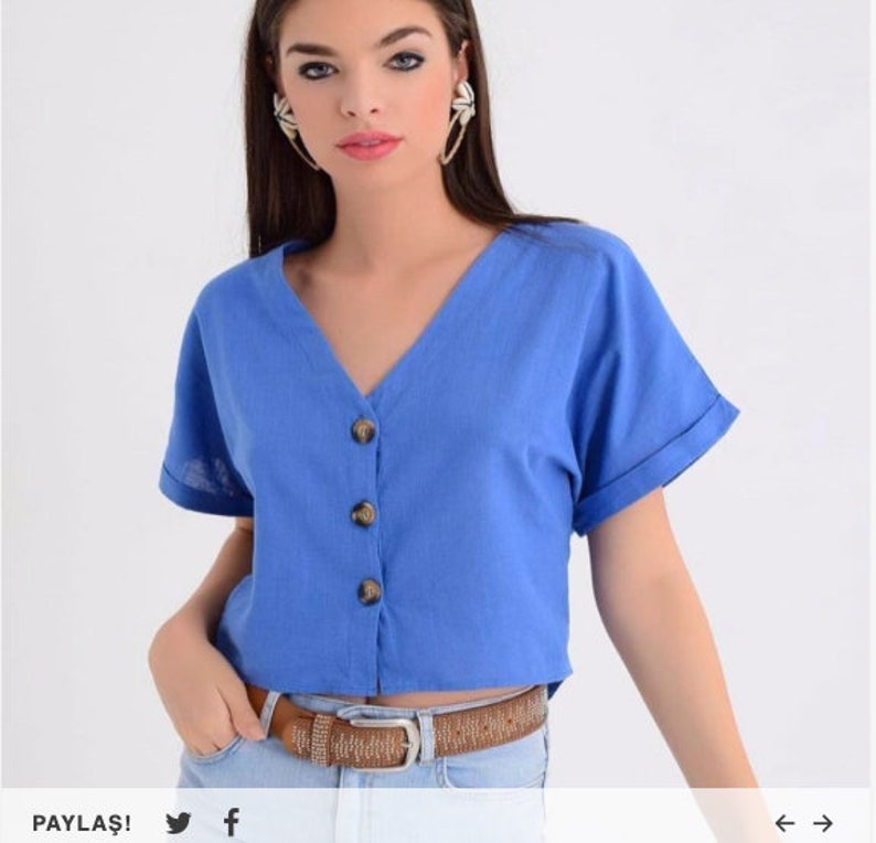 Linen tops Linen top Summer linen top Linen tunic top Women/'s top blue Blue women/'s top Blue top Boho linen top Blue tunic top