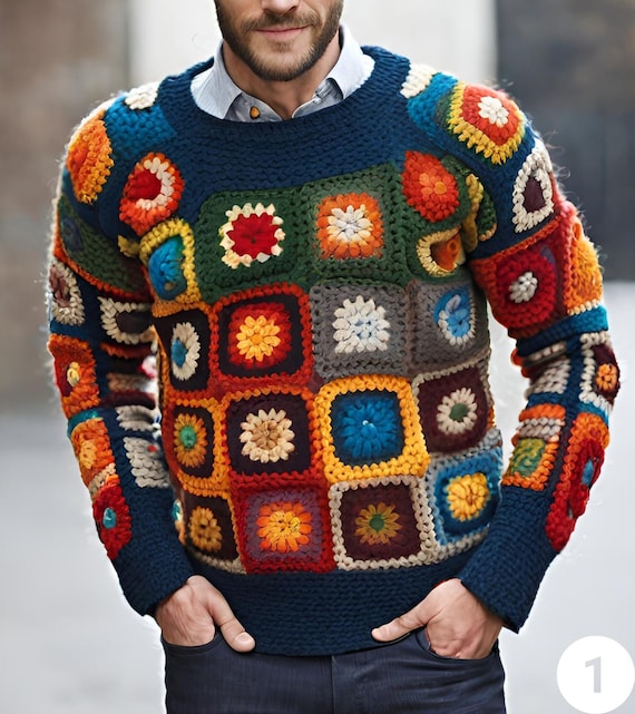 Suéter para hombre a crochet parte #3 