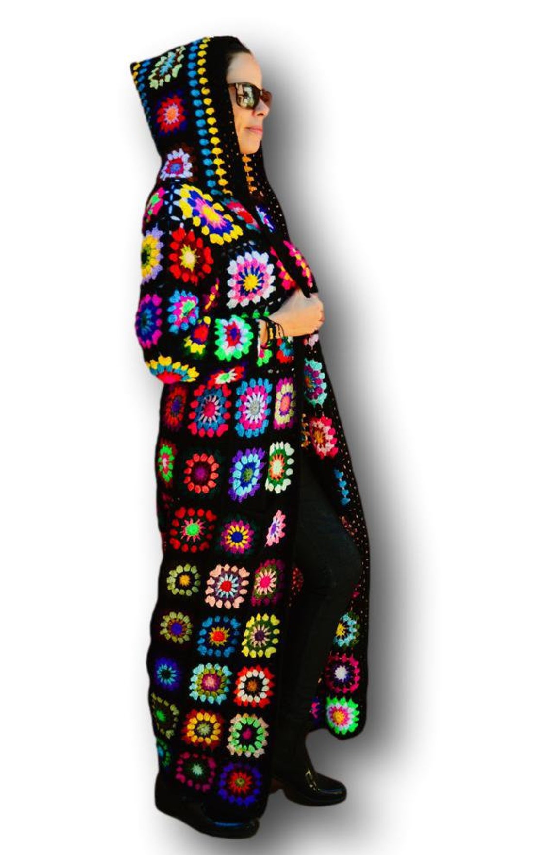 Long Crochet Jacket Long Women Cardigan Long Boho Cardigan Etsy