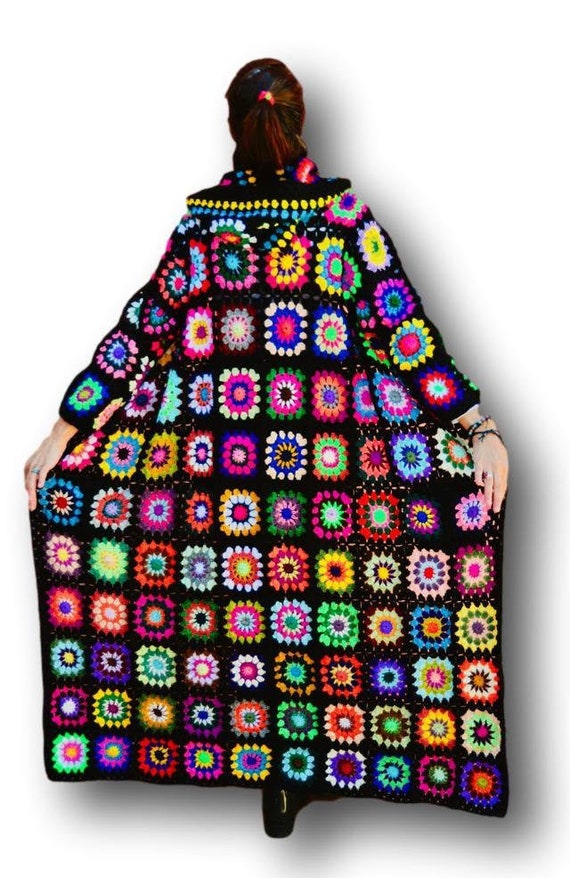 Long Knitted Cardigan Long Boho Sweater 