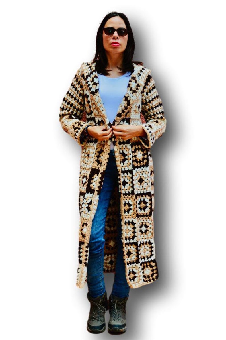 Women Long Cardigan Long Crochet Jacket Long Boho Jacket Etsy
