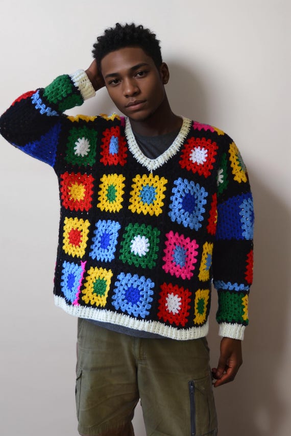 Multicolor sweater mens hotsell