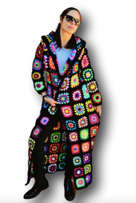 Multicolor Jacket Festival Jacket Sweater for Girlfriend - Etsy