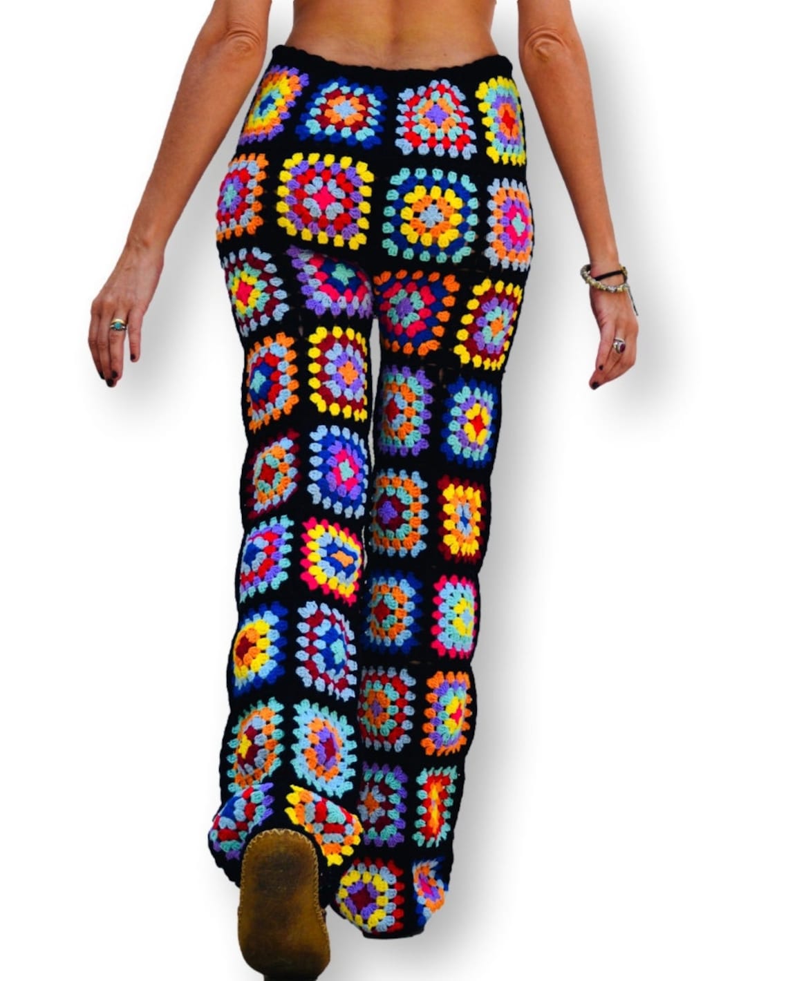 Crochet Pants Festival Pants Granny Pants Women Trousers Etsy