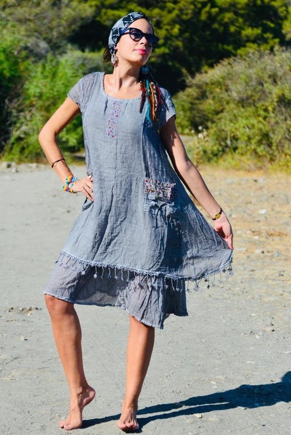 Vestido hippie, ropa hippie, vestido hippie boho, ropa hippie, traje hippie,  ropa hippie, mujer hippie, vestido de verano hippie, -  España