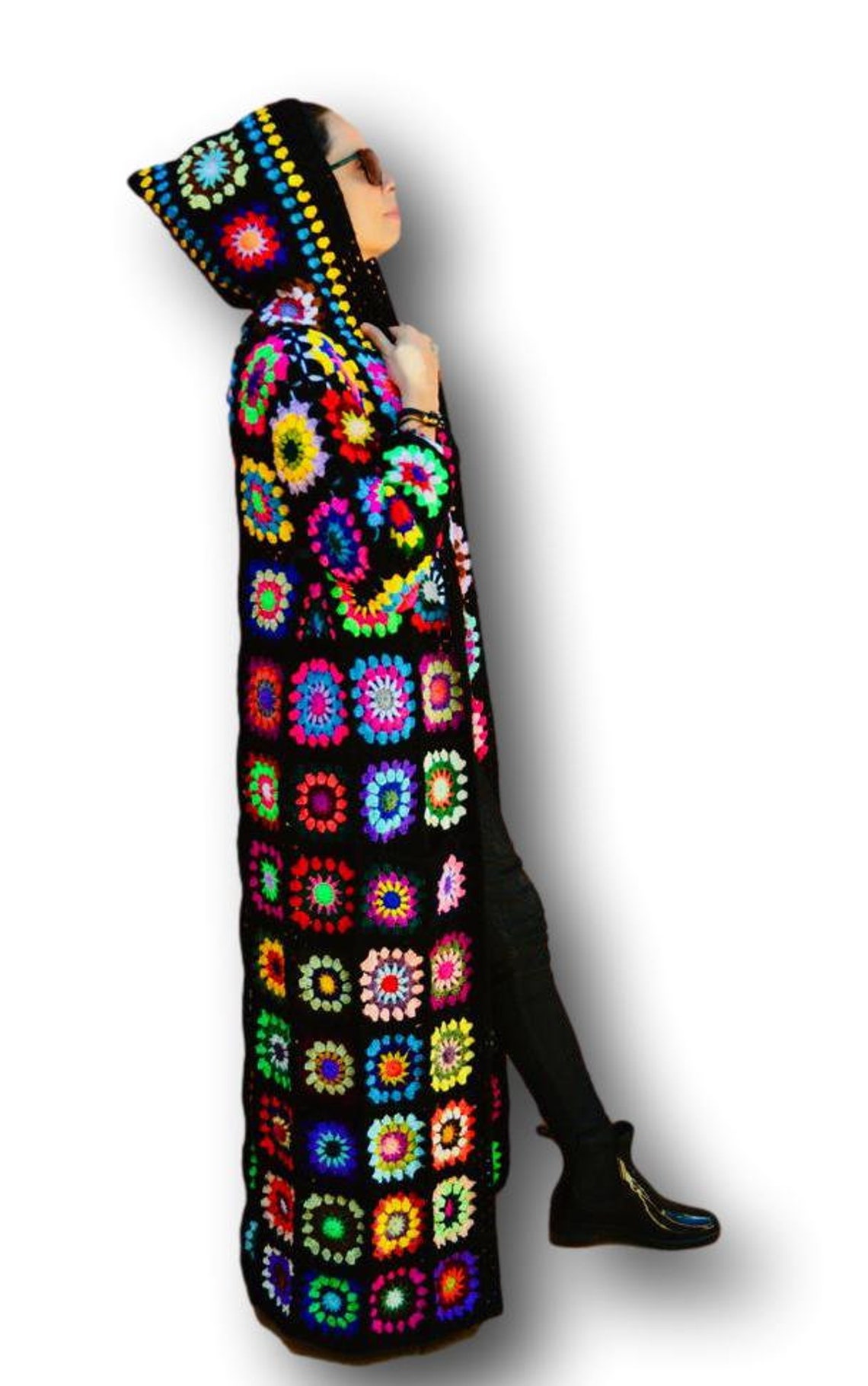 Long Crochet Jacket Long Women Cardigan Long Boho Cardigan Etsy